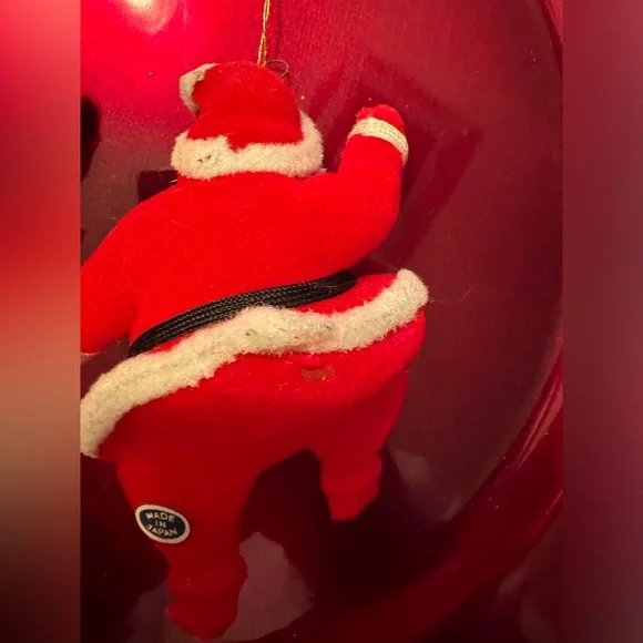 2 Vintage Santa ornaments made in Japan. - Picture 7 of 7